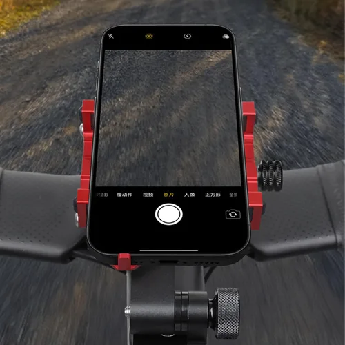 Miniatura 6 de Soporte de Teléfono para Tija de Bicicleta, Soporte de Aluminio para Teléfono Celular de Bicicleta Compatible con Horquilla de 1-1/8" 28.6mm