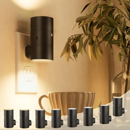 Miniatura 7 de NIORSUN Luces nocturnas enchufables en la pared, regulables con 3 modos de color y sensor de encendido y apagado automático, lámpara nocturna Blanco