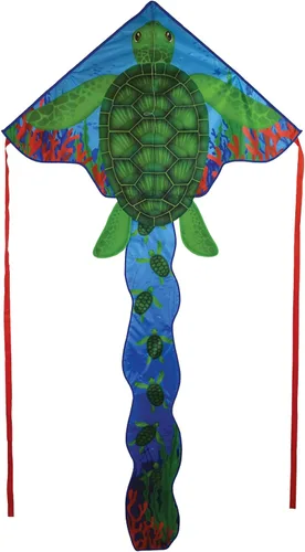 Miniatura 5 de In the Breeze Sea Life Fly-Hi Kite, cometa de una sola línea, tela Ripstop, línea y bolsa incluidas Sirena
