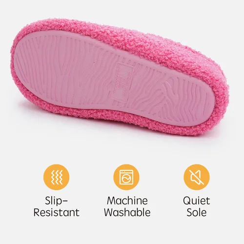 Miniatura 6 de RockDove - Pantuflas de vellón de estilo cerrado para mujer, ideales para interiores