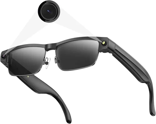 Miniatura 9 de Lentes de cámara inteligente para fotos, audio y videos, grabación HD de 8 MP, batería 7H, gafas ligeras de cámara AI para hombres y mujeres
