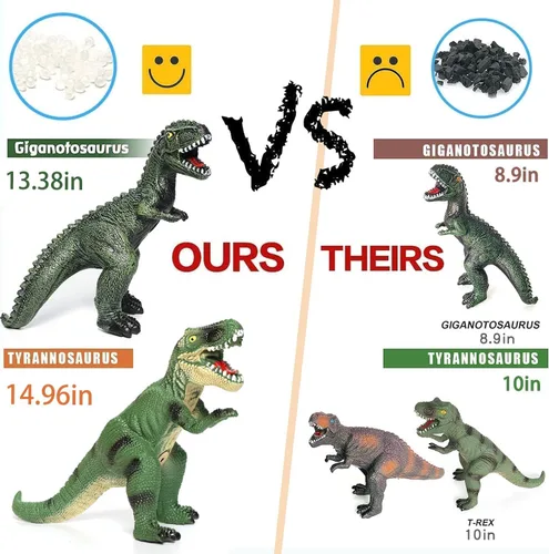 Miniatura 2 de Gzsbaby 6 juguetes de dinosaurio jumbo para niños de 3 a 5 años y niños pequeños, juguetes de dinosaurio grandes y suaves para los amantes – regalos