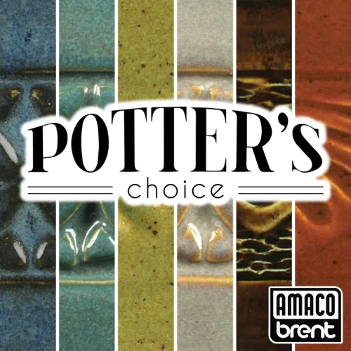Miniatura 2 de AMACO Potter's Choice High Fire Glazes - Esmalte de 6 pintas, paquete de clase No. 3, 6 colores surtidos, cono de fuego medio alto en capas 5-6 (PC)