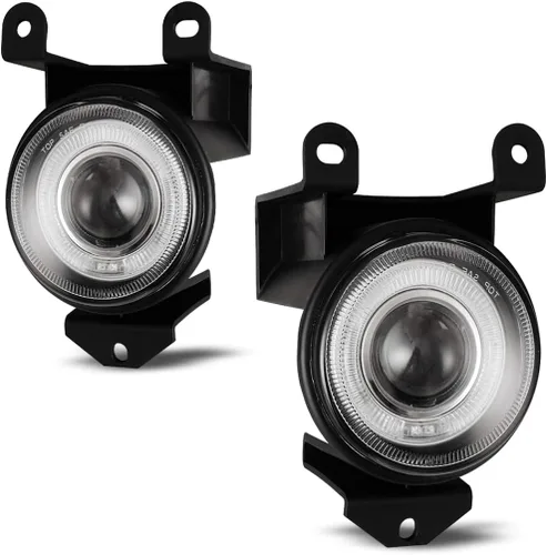 Miniatura 2 de Winjet OEM Fog Lights Fit For GMC [1999-2006 SIERRA 1500 C3/Denali] & [2007 SIERRA 1500 CLASSIC C3/Denali], Halo Ring Projector Fog Lamp For
