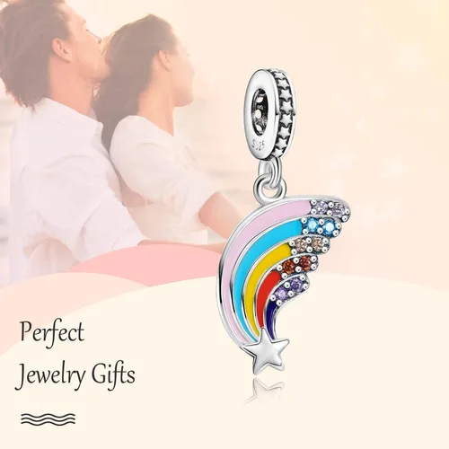 Miniatura 3 de Annmors Dijes familiares de joyería para mujer, plata de ley 925, colgante con circonita cúbica, cuentas de joyería para niñas, regalos de bricolaje