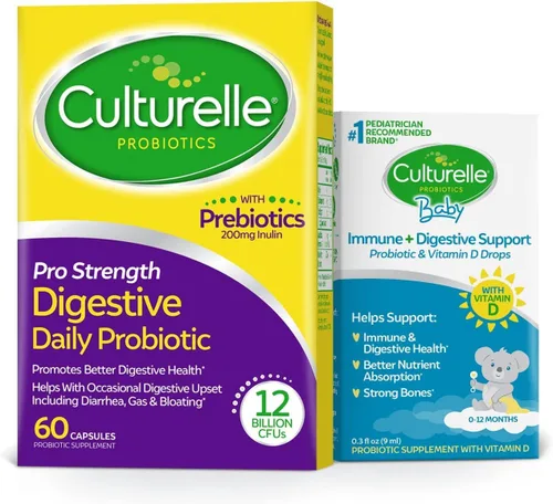 Culturelle Pro Strength Cápsulas probióticas diarias, probióticos para hombres y mujeres, 60 unidades, 2 meses + probiótico de apoyo inmunológico y