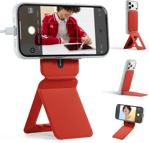 Miniatura 16 de MOFT MOVAS - Billetera con trípode para teléfono, 3 en 1, soporte magnético compatible con NFC, soporte para tarjetas ajustable de cuero vegano