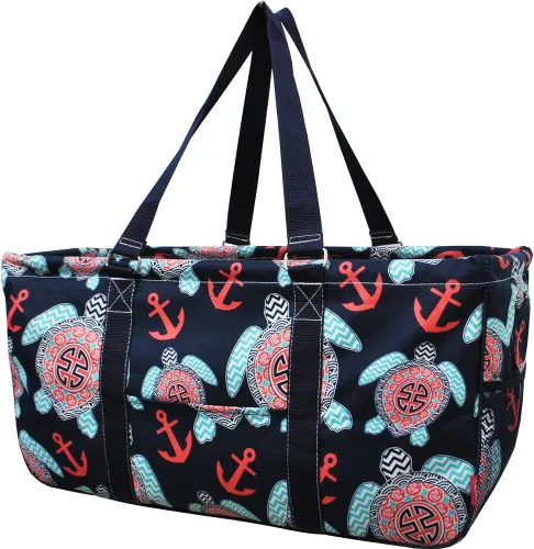 Miniatura 19 de NGIL Bolsa de comestibles reutilizable extra grande plegable de gran tamaño para comestibles, almacenamiento, picnic, playa, Flecha-negro