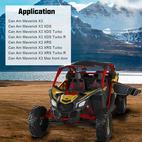 Miniatura 7 de SUNPIE Bolsas de almacenamiento compatibles con Can Am Maverick X3 puerta delantera superior 2017-2026 todos los modelos, almacenamiento lateral UTV