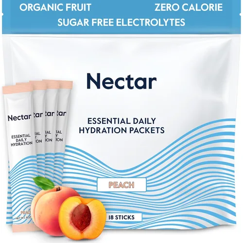 Miniatura 29 de Nectar - Sobres de hidratación - Sobres de polvo de electrolitos - Sin azúcar ni calorías - Polvo de electrolitos líquidos de frutas orgánicas