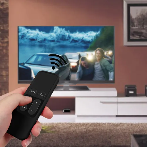Miniatura 7 de Fintie - Funda protectora de silicona para control remoto de Siri Apple TV 4K de 5ª y 4ª generación, antideslizante, diseño de panal, ligero