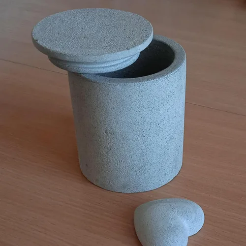 Miniatura 4 de Cajas de almacenamiento con tapas, juego creativo de moldes de silicona, moldes de rayas redondas de hormigón para almacenamiento y portavelas (J)