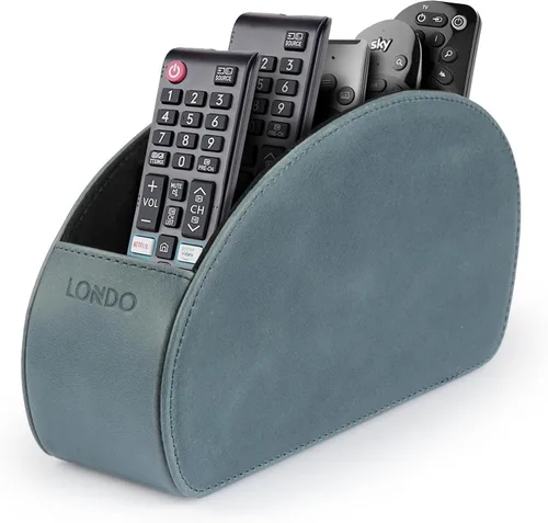 Miniatura 11 de Londo Soporte para Control Remoto con 5 Bolsillos - Guarda Controles de DVD, Blu-Ray, TV, Roku o Apple TV - Cuero Genuino Italiano con Forro