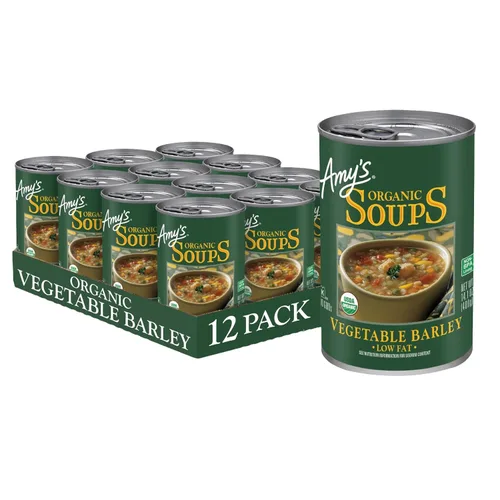 Miniatura 23 de Sopa Amy's, vegana, sin gluten, orgánica de verduras italianas rústicas (champiñones, arroz integral y frijoles) 14 oz (paquete de 12)