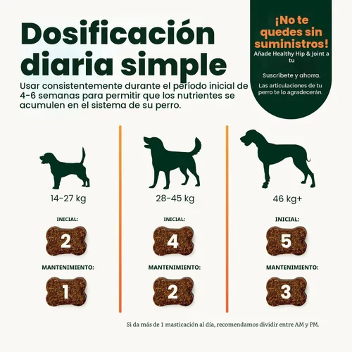 Miniatura 8 de VetriScience Suplemento Ultimate Strength para cadera y articulaciones para perros, GlycoFlex Plus - MSM, condroitina y mejillón de labios verdes