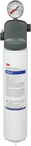 Miniatura 8 de 3M HF25-S - Cartucho de filtro de repuesto genuino 3M de la Serie de Alto Flujo para sistema de filtro de agua ICE125-S, reduce el cloro, el sabor
