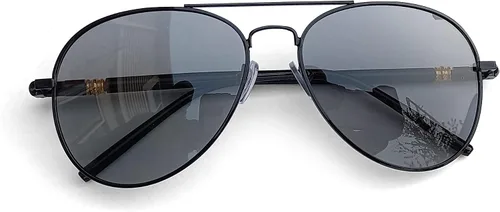Miniatura 3 de Lentes de sol polarizados de aviador para conducción nocturna, marco de metal de alta calidad, visión nocturna, lentes piloto para uso diurno