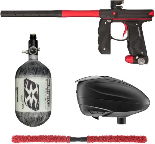 Miniatura 9 de Action Village Empire Mini GS TP Contender Kit de pistola de paintball con tanque 68/4500 Negro Polvo/Negro Polvo