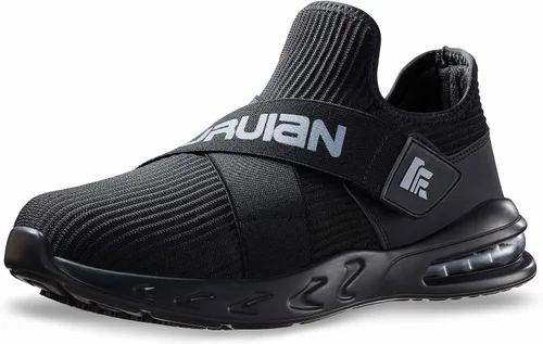 Miniatura 5 de Furuian Zapatos de trabajo antideslizantes para mujeres y hombres, para servicio de alimentos, con amortiguación de aire, zapatos antideslizantes