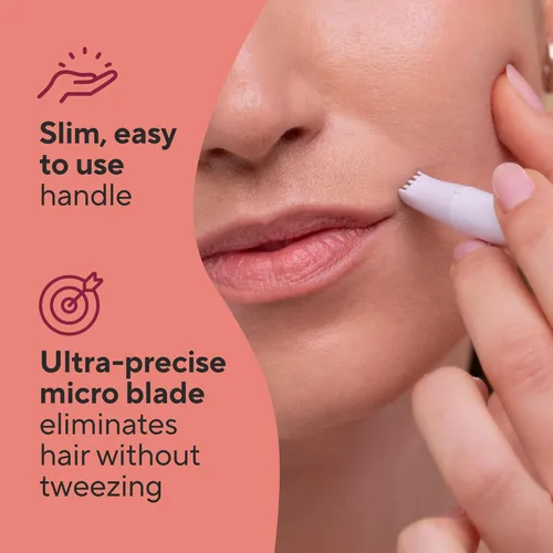Miniatura 4 de Finishing Touch Flawless Removedor de pelos sueltos, herramienta de depilación de micro-hojas precisa, diseñada para cortar sin dolor pelos sueltos