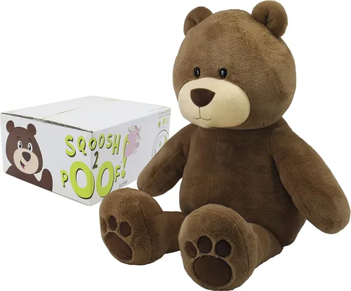 Animal Adventure® | Sqoosh2Poof™ | Personaje de peluche gigante comprimido dentro de una caja pequeña | Oso de 54 pulgadas