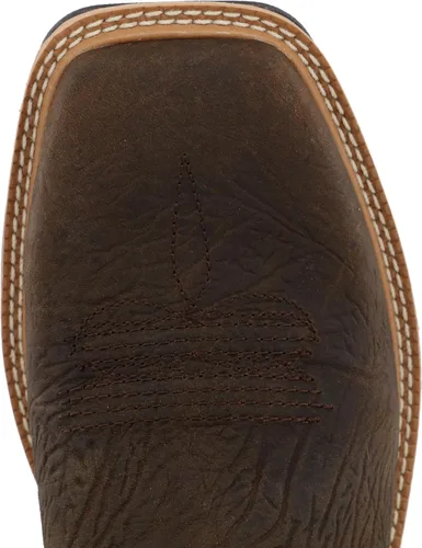 Miniatura 6 de Twisted X mens 12" Pull on Soft Toe Western Work Boot Taupe & Bomber