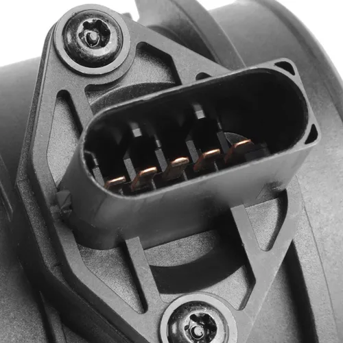 Miniatura 2 de DNA MOTORING OEM-SS-071 Conjunto de sensores de medidor de aire masivo MAF estilo fábrica para 98-00 C43 AMG, metálico/negro