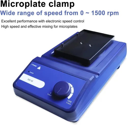 Miniatura 3 de Agitador magnético MX-M 96Well Mezclador de placa de velocidad ajustable Agitador de microplacas Equipo de laboratorio Agitador de mezcla 0-1500 RPM