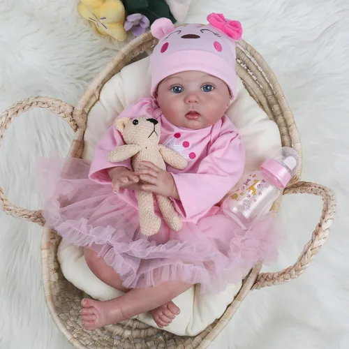 CHAREX Muñecas Reborn de bebés recién nacidos realistas - Muñeca de bebé recién nacida realista de 20 pulgadas, cuerpo suave, muñecas de bebé de la