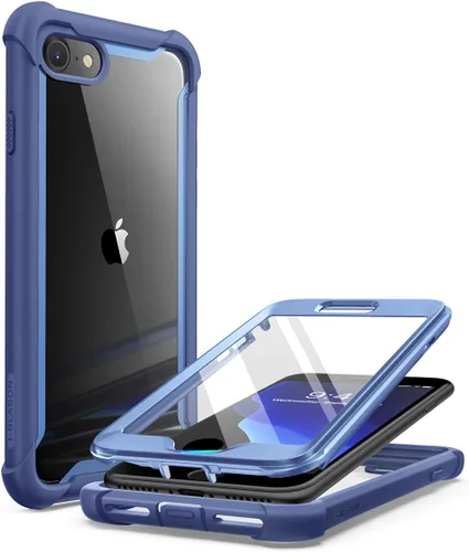 Miniatura 11 de i-Blason Ares - Funda para iPhone SE 2022 (3ª generación), [protector de pantalla integrado] Funda transparente resistente de doble capa para iPhone