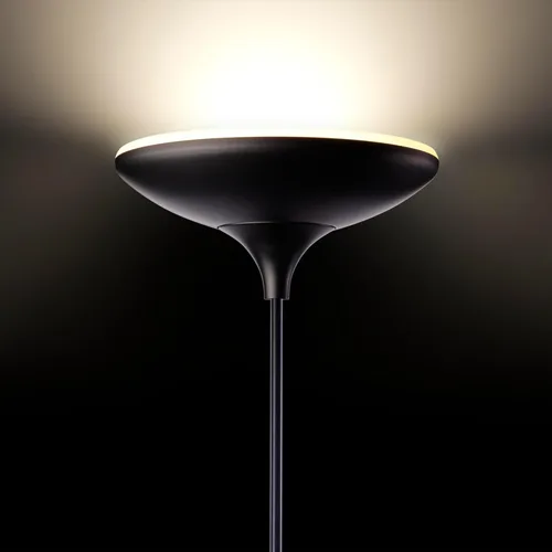 Miniatura 4 de Globe Lámpara de pie eléctrica 12784 LED Torchiere, certificado Energy Star, regulable, súper brillante, 43 W, 3010 lúmenes, acabado negro mate