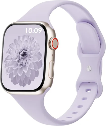 Miniatura 19 de Bandas delgadas de silicona deportivas compatibles con Apple Watch de 38mm 42mm 40mm 44mm 41mm 45mm 46mm 49mm, correa de repuesto delgada y estrecha