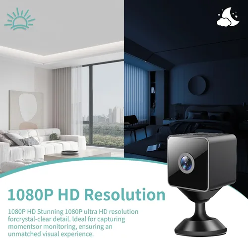 Miniatura 6 de Minicámara inalámbrica 2026 Actualización 1080P Cámara pequeña de seguridad para el hogar WiFi Micro Nanny Cam con detección de movimiento
