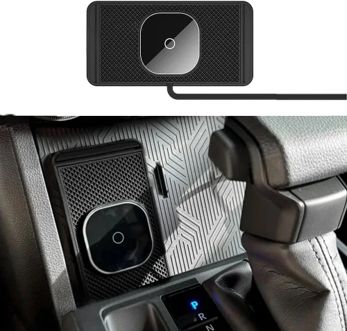Cargador inalámbrico magnético para Tacoma y 4Runner Phone Almohadilla de carga antideslizante para Tacoma 2024-2026/4Runner 2025+ Cargador Magsafe