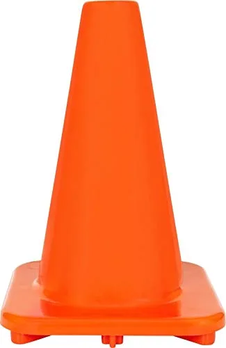 Conos de seguridad de tráfico de PVC naranja de 12" (10 conos)