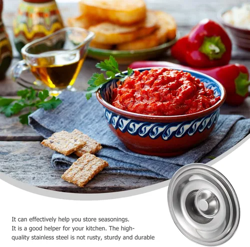 Miniatura 5 de DOITOOL Tapa de sartén de acero inoxidable con tapa de acero inoxidable - Tapa universal pequeña de 3.9 pulgadas para ollas, tapa de mini sartén