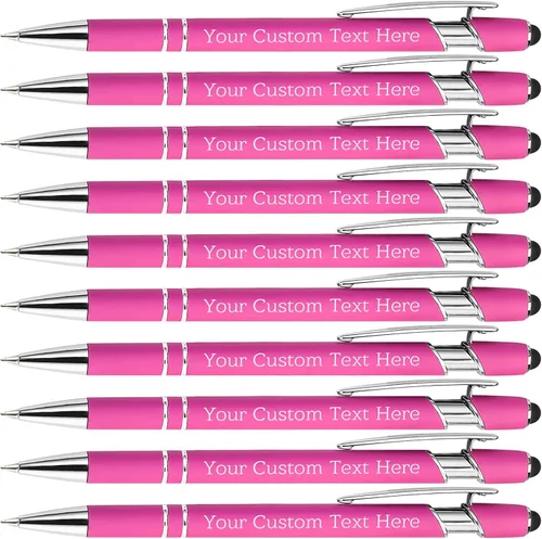 Miniatura 21 de Bolígrafos personalizados personalizados con grabado gratuito a granel con mensaje de nombre, bolígrafos personalizados para negocios, oficina