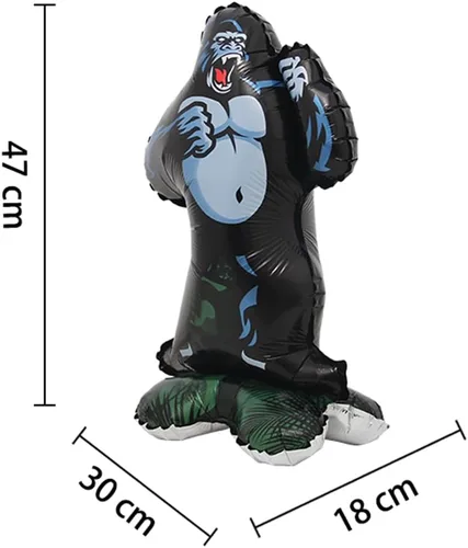 Miniatura 4 de Globos de animales 3D autosostenibles Fox Koala León Elefante Panda Vaca Conejo dinosaurio Triceratops Estegosaurio para baby shower, globos