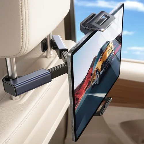 LISEN Soporte para iPad de automóvil, reposacabezas y tableta, accesorios esenciales de viaje por carretera para mujeres, hombres, niños, regalos,