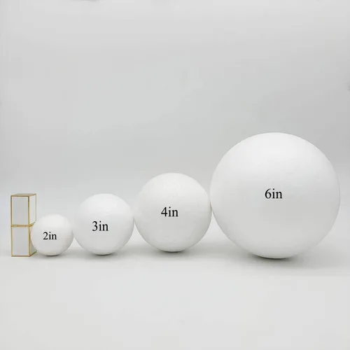 Miniatura 3 de Crafjie Bolas de espuma para manualidades de 3 pulgadas de diámetro, paquete de 15 bolas de espuma de poliestireno suave, para decoración del hogar