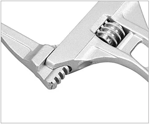 Miniatura 6 de Llave ajustable, llave de baño de apertura grande de 0.630-2.677 in de boca ancha, llave de aleación de aluminio, herramienta de mano de tuerca
