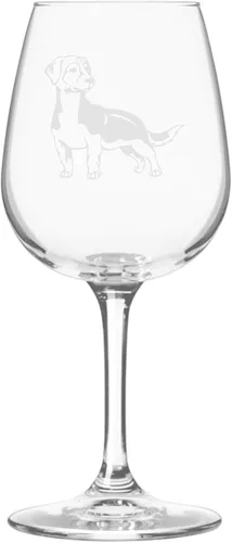 Miniatura 437 de Copa de vino de 12.75 onzas con diseño de perro grabado