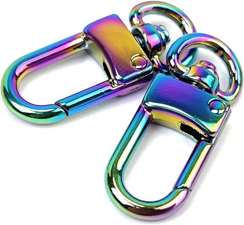 Miniatura 10 de 10 ganchos giratorios estilo arco, cierre de pinza de langosta, ganchos a presión, clips de gatillo para proyectos de costura y manualidades
