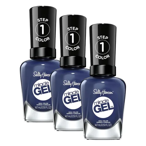 Miniatura 8 de Sally Hansen Miracle Gel™, Metro Midnight, Fórmula de larga duración, tipo gel, sin necesidad de lámpara UV, esmalte de uñas púrpura 564 Metro
