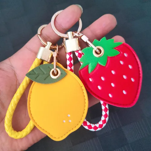 Miniatura 43 de CATCH ON Paquete de 2 fundas de cuero para Airtag para llavero, bonitos accesorios Kawaii adecuados para Airtag