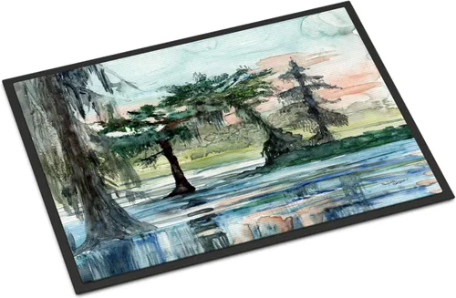 Caroline's Treasures 8985MAT in The Swamp - Tapete para puerta delantera, 18 x 27 pulgadas, para interiores y exteriores, para entrada,