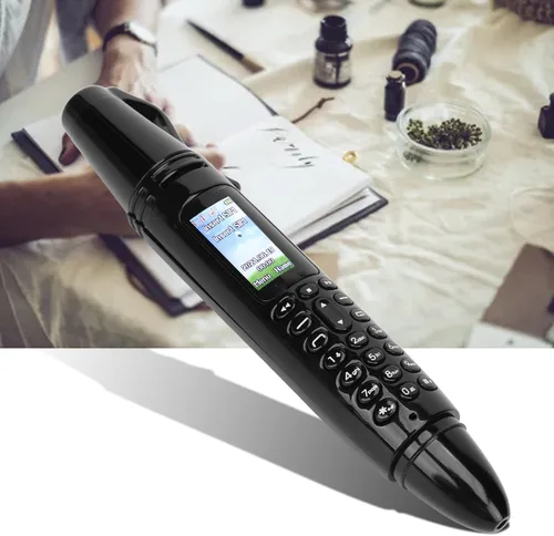 Miniatura 5 de Mini teléfono celular con cámara, linterna, FM, Bluetooth - Dual SIM, bolígrafo