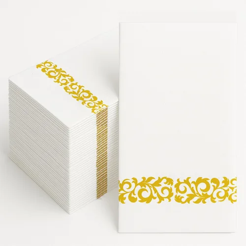 Miniatura 7 de 100 Piezas Toallas de Mano Desechables, Servilletas de Papel Vintage con Diseño Floral de Pájaro de Acuarela, Servilletas de Invitados con Flores
