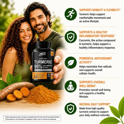 Miniatura 11 de Suplemento de curcumina de cúrcuma 19 veces más fuerte -1500 mg de cápsulas de extracto de curcuminoides al 95% - La forma más activa de curcumina