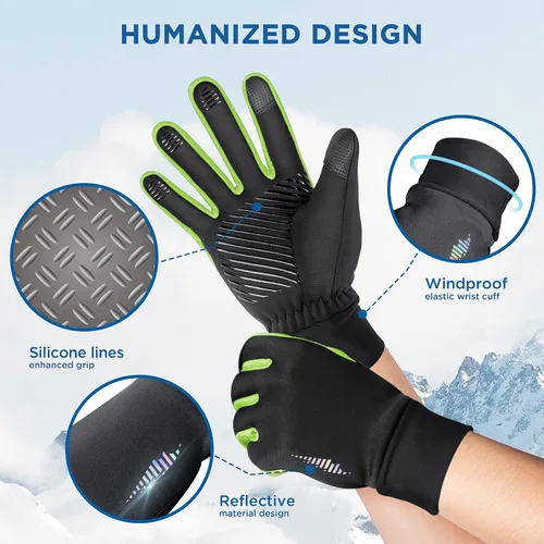Miniatura 5 de SIMARI Guantes de invierno para niños, pantalla táctil, cálidos, térmicos, para correr, ciclismo, fútbol, rugby en clima frío, 106